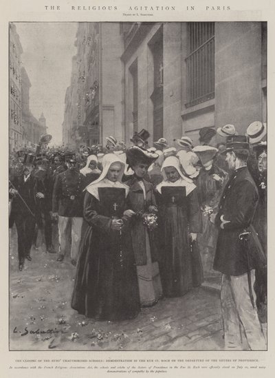 La Agitación Religiosa en París de Louis Remy Sabattier